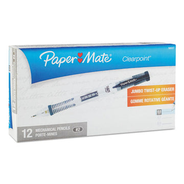 Paper Mate® Clear Point Mechanical Pencil, 0.5 Mm, Hb (#2.5), Black Lead, Black Barrel freeshipping - TVN Wholesale